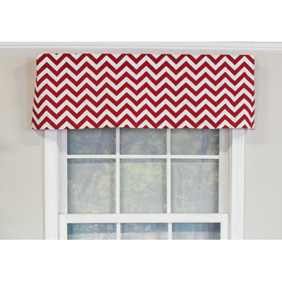 Cantonnière en coton à chevrons l 50 po Codell