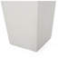 Pot à fleurs effilé en oxyde de magnésium blanc mat L 13 po x l 13 po x H 32,5 po