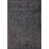 Rapture Abstract Area Rug in Gray