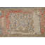 Tapis oriental en laine rouge / gris / beige