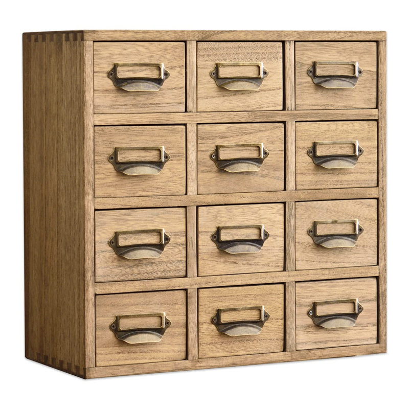 Manufactured Wood Desk Organiser, Brown