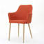 Chaise rembourrée avec pieds en bois-751957915-751957914