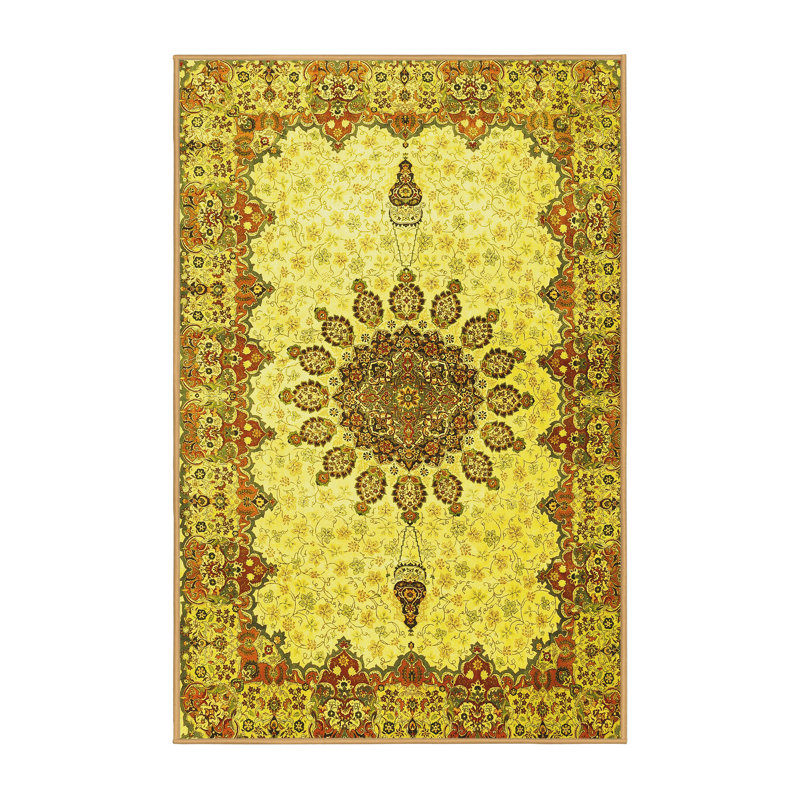 Washable Oriental Indoor Rug, Rectangle 8' x 10'