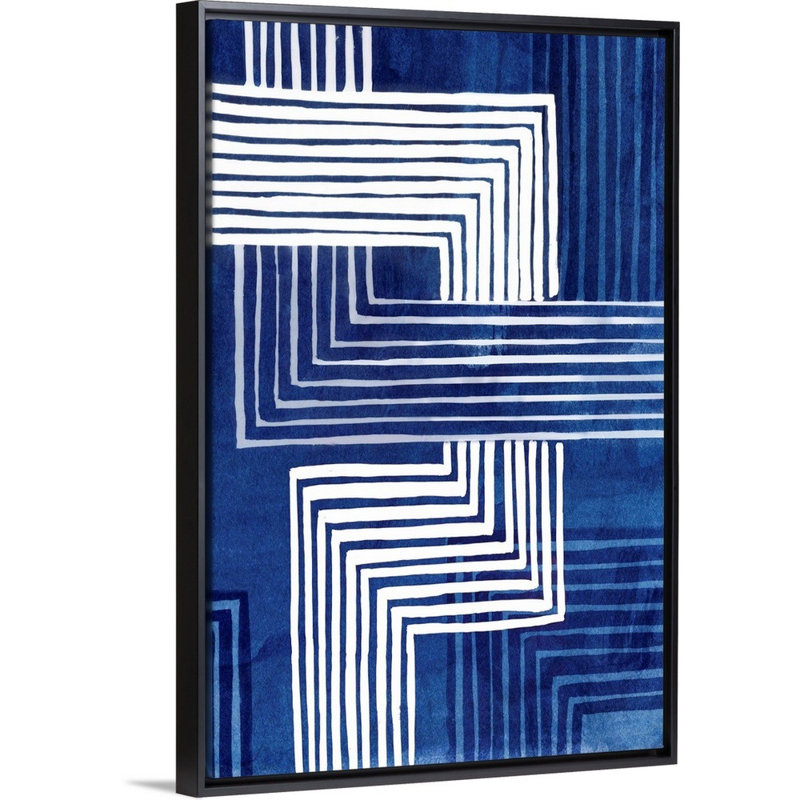 «Tighten up I» par PI Studio - reproduction sur toile, Cadre flottant noir, H 38 po x l 26 po x P 1,75 po