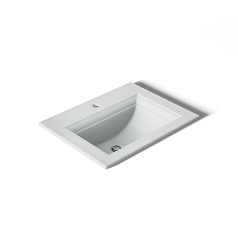 Memoirs® Stately Drop-in Bathroom Sink, Ice Gray, Single Hole