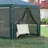 10' X 28' Gazebo Canopy, Outdoor Event Tent With 8 Removable Mesh Sidewalls & Zippered Doors, Steel Construction - Easy Setup Portable Function Party Zipper Entrances, Frame Multi-functional