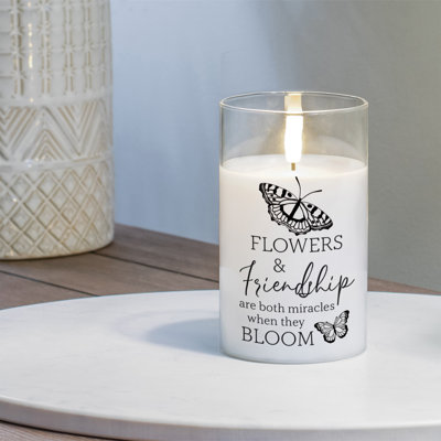 Bougie sans flamme Flowers and Friendship