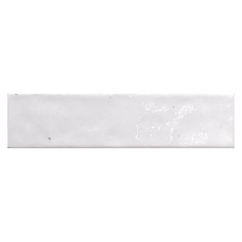 Carrelage mural rétro en porcelaine 2X10, Blanc