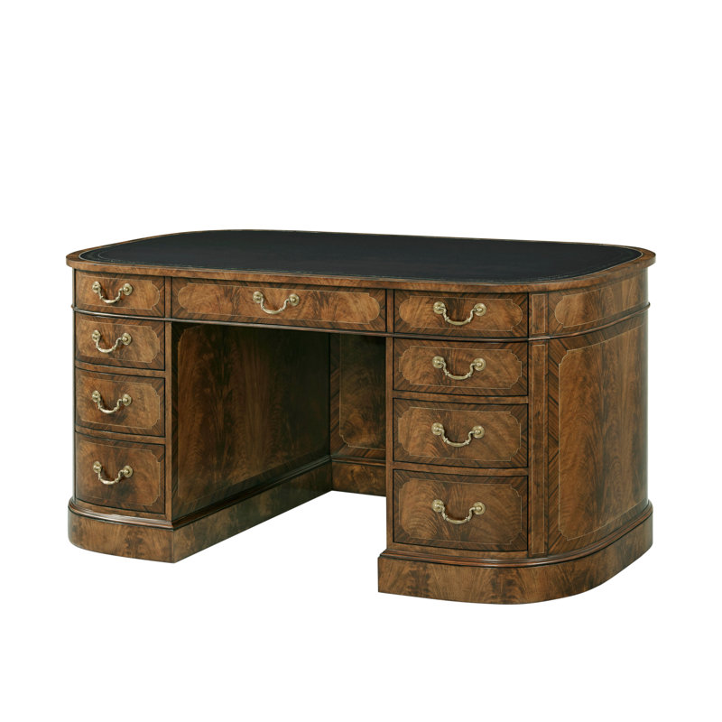 Sloane Oval Solid Wood Executive Desk