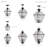 Amiree Outdoor Hanging Lantern-134775972-134775971