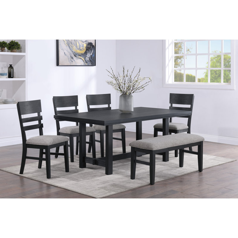 Brejae 6 - Person Four Leg Dining Set