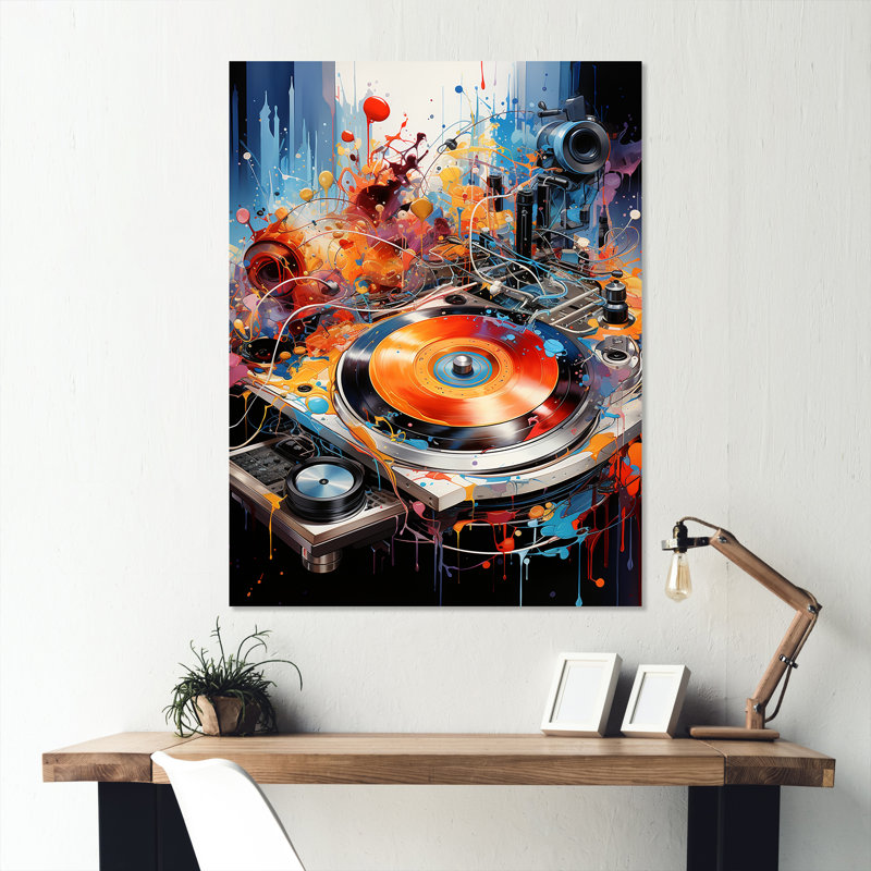 Platine vinyle multicolore Brilliance II, H 32 po x l 24 po x P 1 po