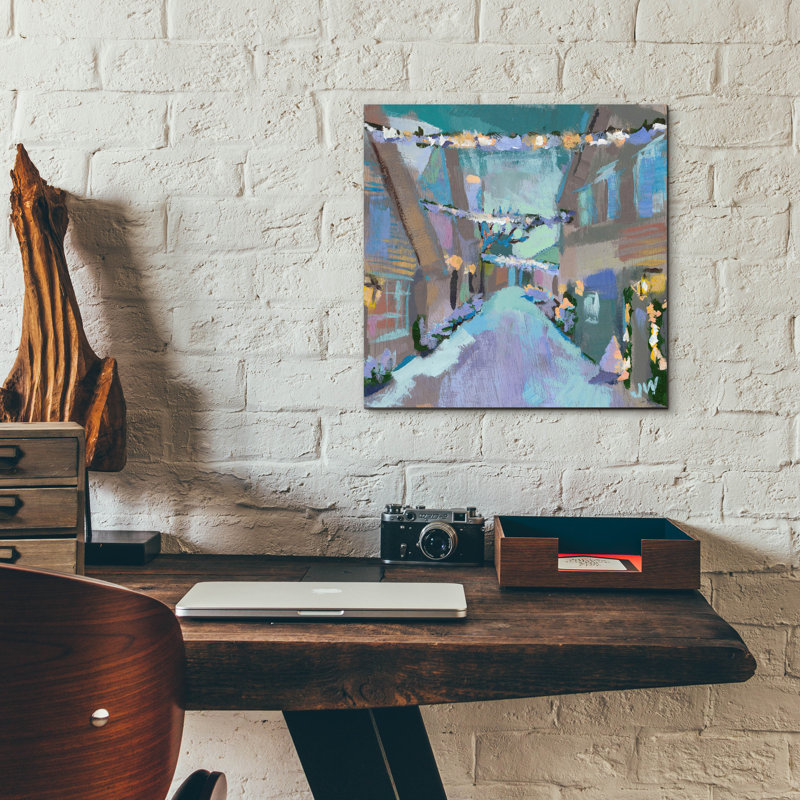 «Holiday Street Lights» par Jenny Westenhofer, H 12 po x l 12 po x P 0,13 po