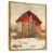 Toile avec cadre flottant or