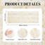 Chemin de table beige en gaze doré 120 pouces 10 pi, feuille métallique scintillante, décoration de mariage