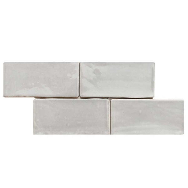 Talavera 3" x 6" Handmolded Look Glossy Ceramic Wall Tile