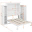 Lit escamotable avec garde-robe et tablette de rangement-301252535