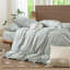 Ensemble de housse de couette en vichy Moomee 100% coton délavé-115836938-115836940