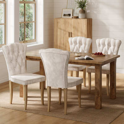 47 cm H Tufted Velvet Side Chair