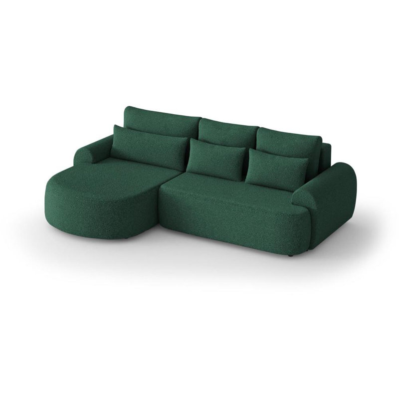 Cyani 4 Seater Sofa Bed, Left Hand Facing, Green