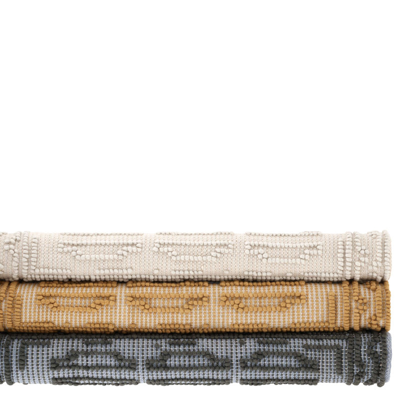 Campbell Iron Handwoven Wool Rug, Rectangle 5' x 8'