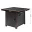Table de foyer au propane 32 x 24 pouces pour jardin de patio, foyer d'extérieur au gaz
