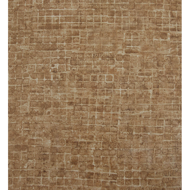 Cerra Collection Ciel Geometric Tile Design Wallpaper Roll, Gold