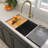 25'' L Undermount Single Bowl Quartz Composite Kitchen Sink