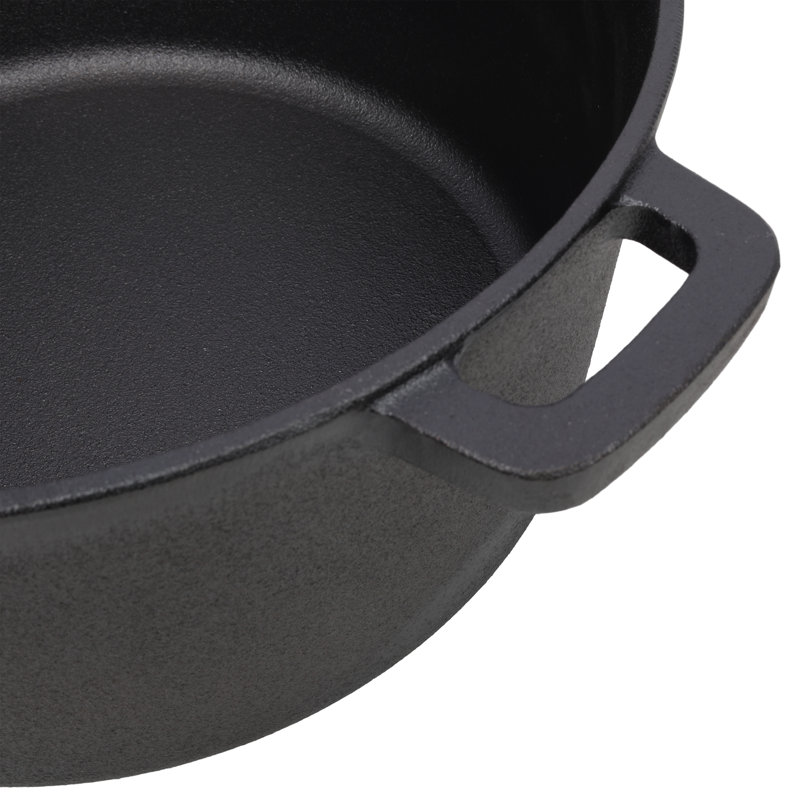 Cocotte en fonte pré-assaisonnée 3 en 1