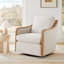 Fauteuil demi-tonneau pivotant surdimensionné Grayton-104838897
