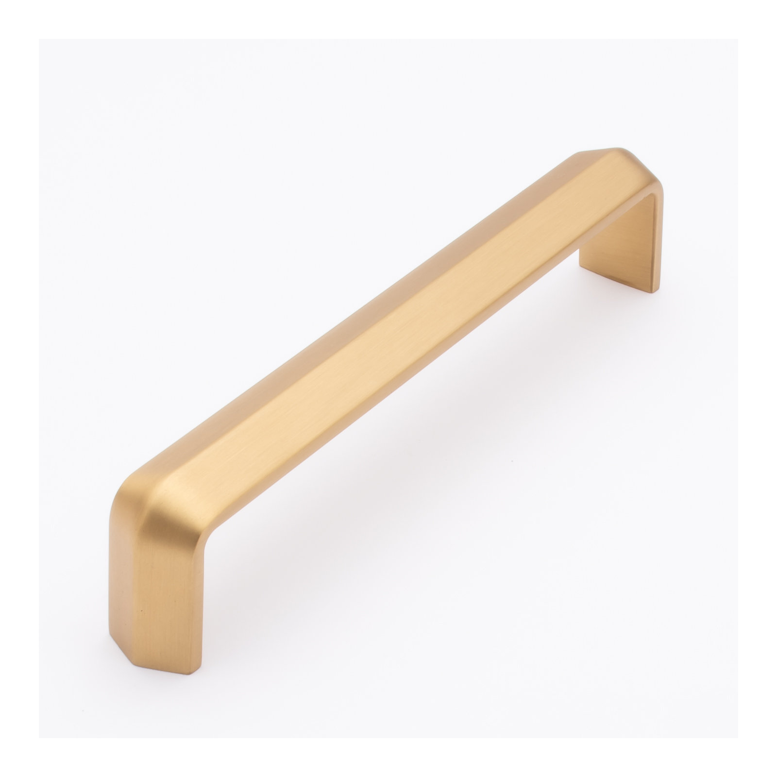 Eternity Decorative Cabinet Hardware Bar Pull, Satin Brass, 8"