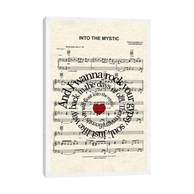 Into The Mystic - Red Heart - Print on Canvas