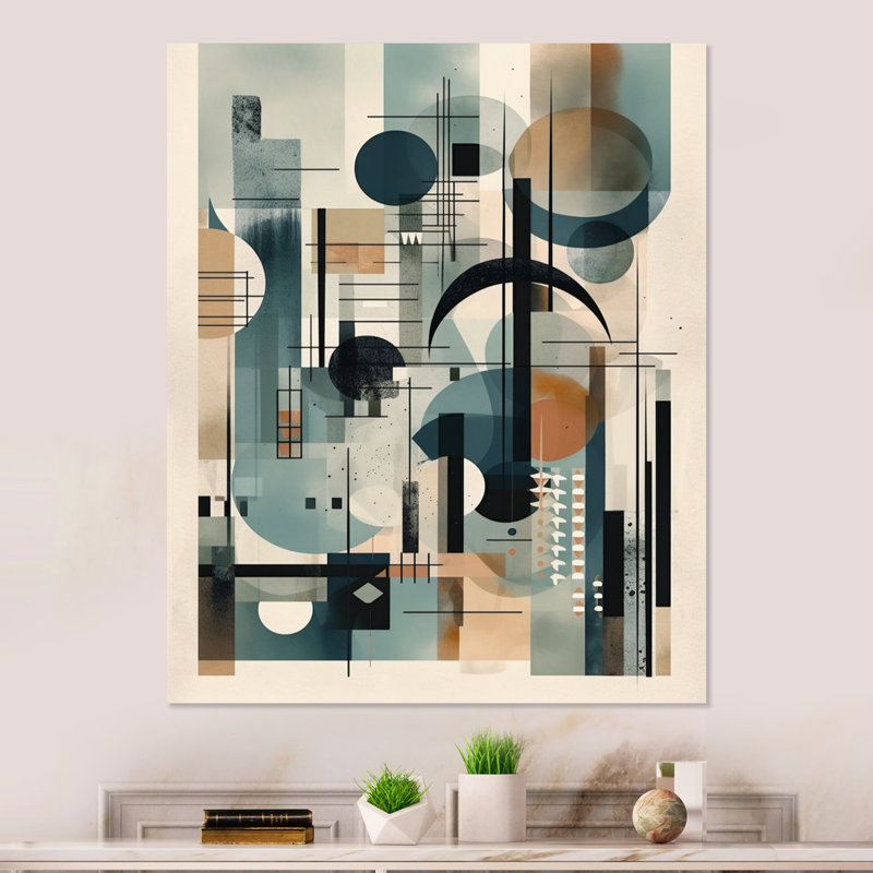 Modern Abstract Wall Decor on Metal, 20" H x 12" W x 1" D