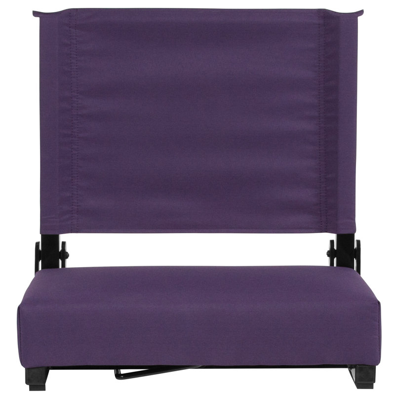 Grandstand Comfort Seats by Flash - Lightweight Stadium Chair with Handle & Ultra-Padded Seat, Dark Purple