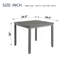 Table de salle à manger en bois, table de cuisine pour petit espace, table de salle à manger pour 4 personnes, SEULEMENT LA TABLE