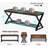 Entryway Bench With Storage, Wood And Metal Indoor Bench For Entry Way