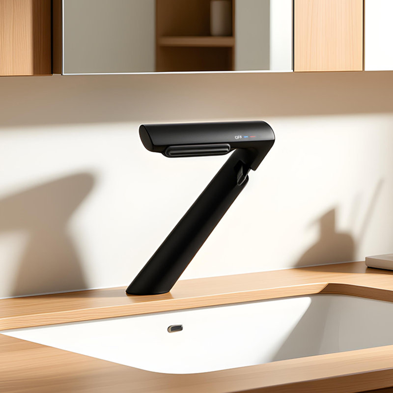 Single-Hole Single-Handle Bathroom Faucet, Matte Black