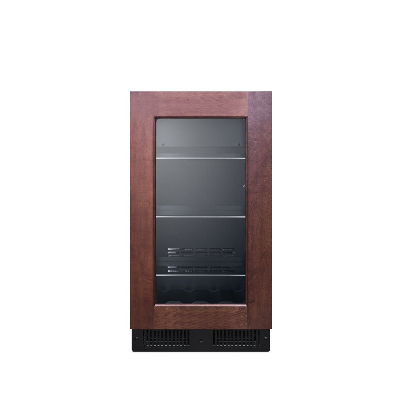 Summit Appiance 18" Wide Built-In Panel Ready Beverage Center, Right Handed