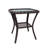 PE Wicker Glass Top Patio Side Table