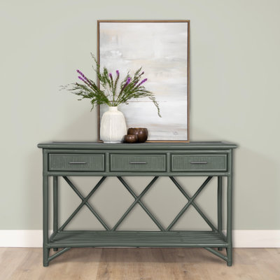 Pencil Rattan 54" Wide Console Table