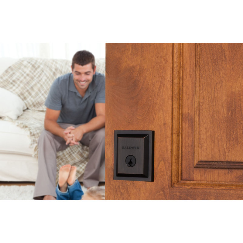 Venetian Bronze Single Cylinder Deadbolt with SmartKey Technology