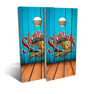 Angled Wood Cornhole Board Set | Includes (2) Boards, (8) Bags & Optional Accessories