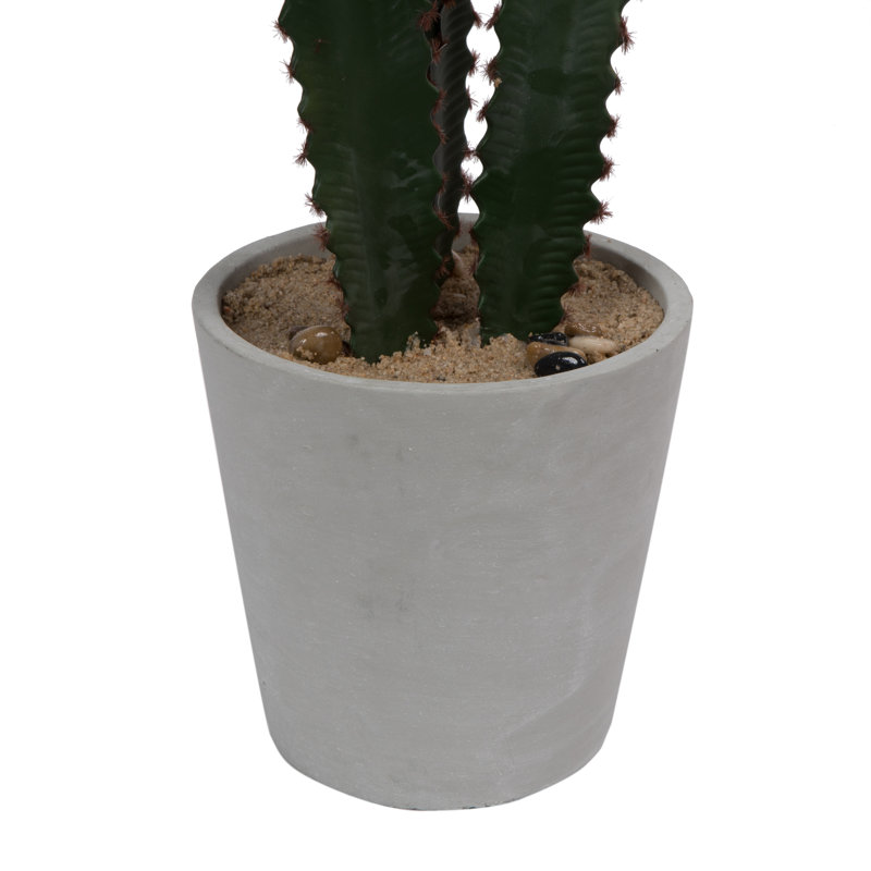 34'' Faux Tree in Concrete Pot
