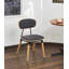 Chaise de salle à manger moderne et simple en bois massif à dossier multicouche