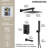 Wall Mount 10" High-Pressure Rainfall Shower System, Tub Shower Faucet Set with Rough-in Valve-73468219