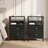 Bedside Nightstands with 2 USB Ports & AC Outlets, 2 Drawers and 2-Tier Open Storage Shelf-1885493947