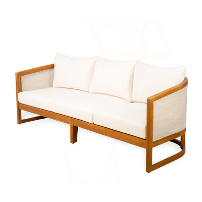 Catania Acacia 3 Seater Sofa, Beige