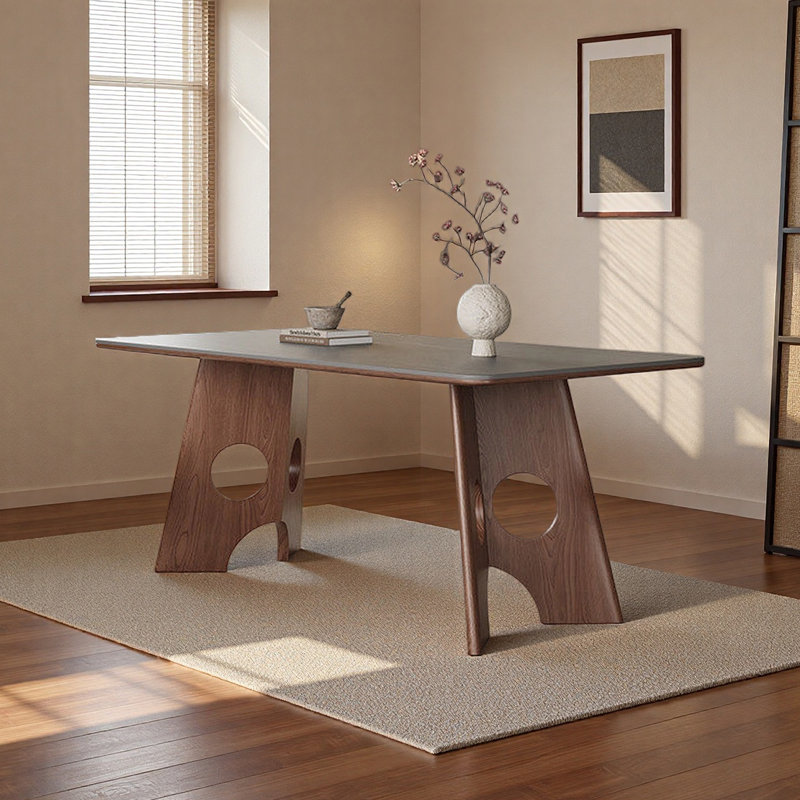 High-End Light Luxury Dining Table, 29.52"H x 78.74"L x 31.49"W