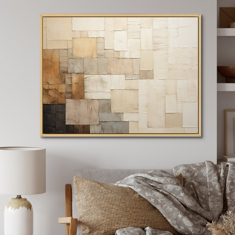 Prairies Simplicity Of The Plains I, H 12 po x l 20 po x P 1 po, Cadre naturel flottant