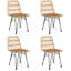 Ensemble repas d'extérieur carré L 31,5 po Badr-2015816559-2015816556